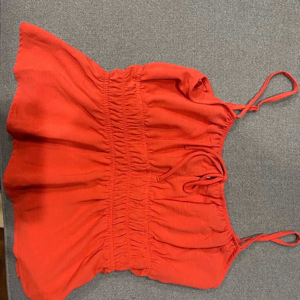 Monteau Vibrant Red Camisole Top